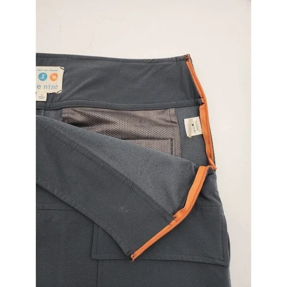 NWT TITLE NINE Gray Athleisure Skirt Front Pocket Women's Size 8 - Picture 6 of 11